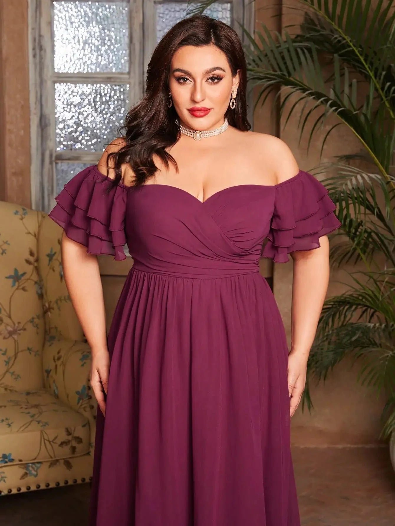 Robe De Soiree Grande Taille Bordeaux 5