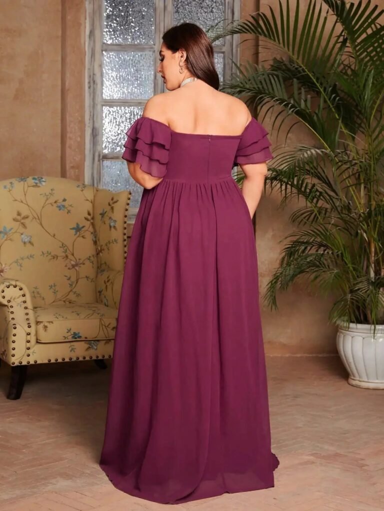 Robe De Soiree Grande Taille Bordeaux