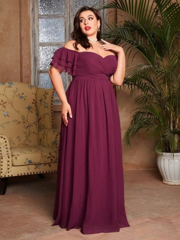 Robe De Soiree Grande Taille Bordeaux Bordeaux 0xl