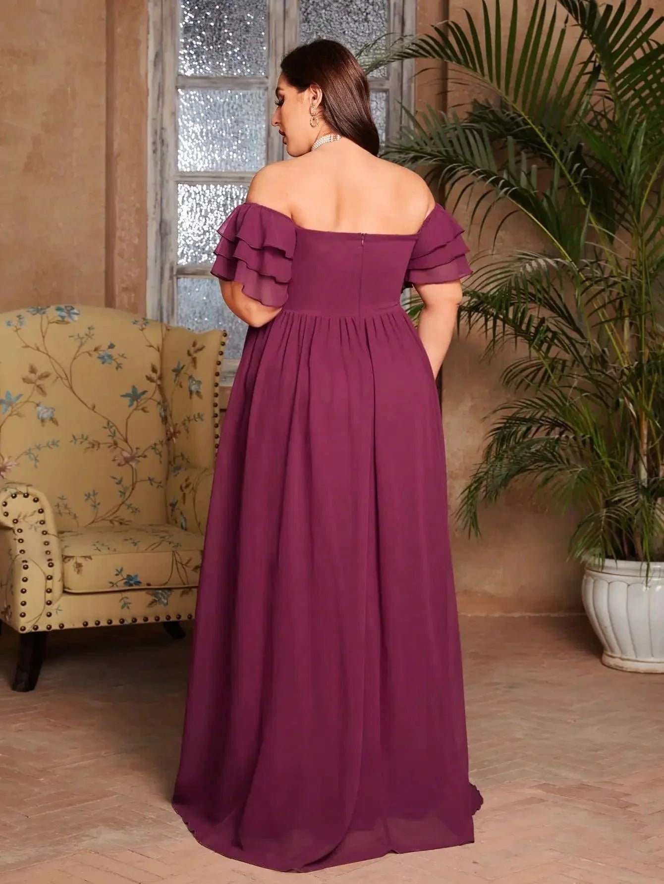 Robe De Soiree Grande Taille Bordeaux
