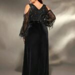Robe De Soiree Grande Taille Fendue Noire