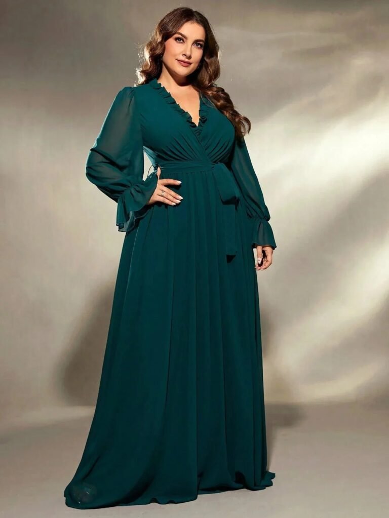 Robe De Soiree Grande Taille Verte 2