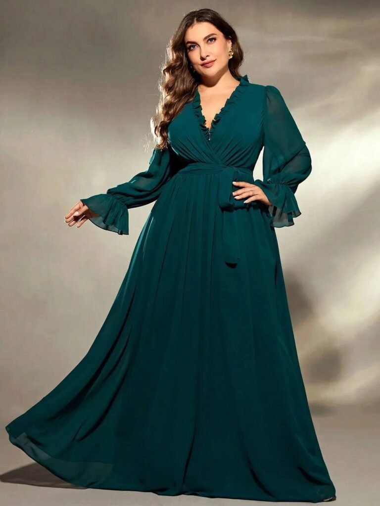 Robe De Soiree Grande Taille Verte 4