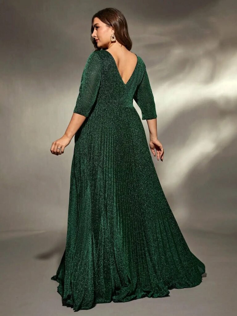 Robe De Soiree Grande Taille Verte Pour Mariage 2