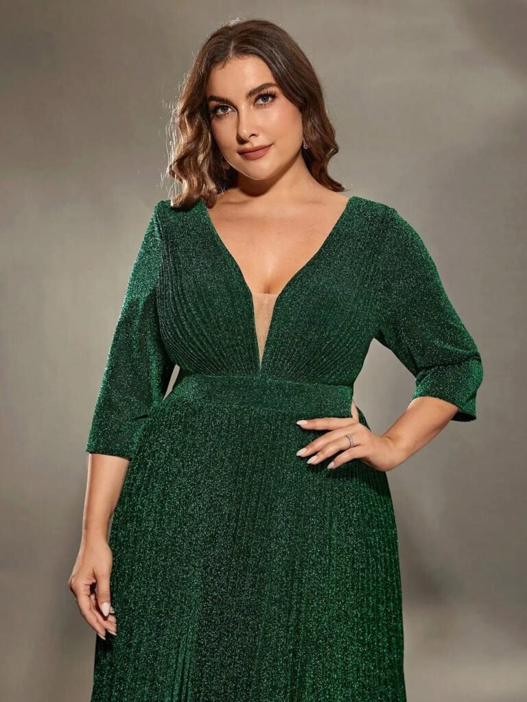 Robe De Soiree Grande Taille Verte Pour Mariage 3