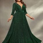 Robe De Soiree Grande Taille Verte Pour Mariage Vert 44