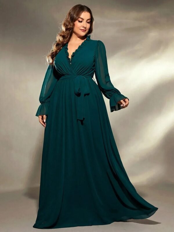 Robe De Soiree Grande Taille Verte Vert L