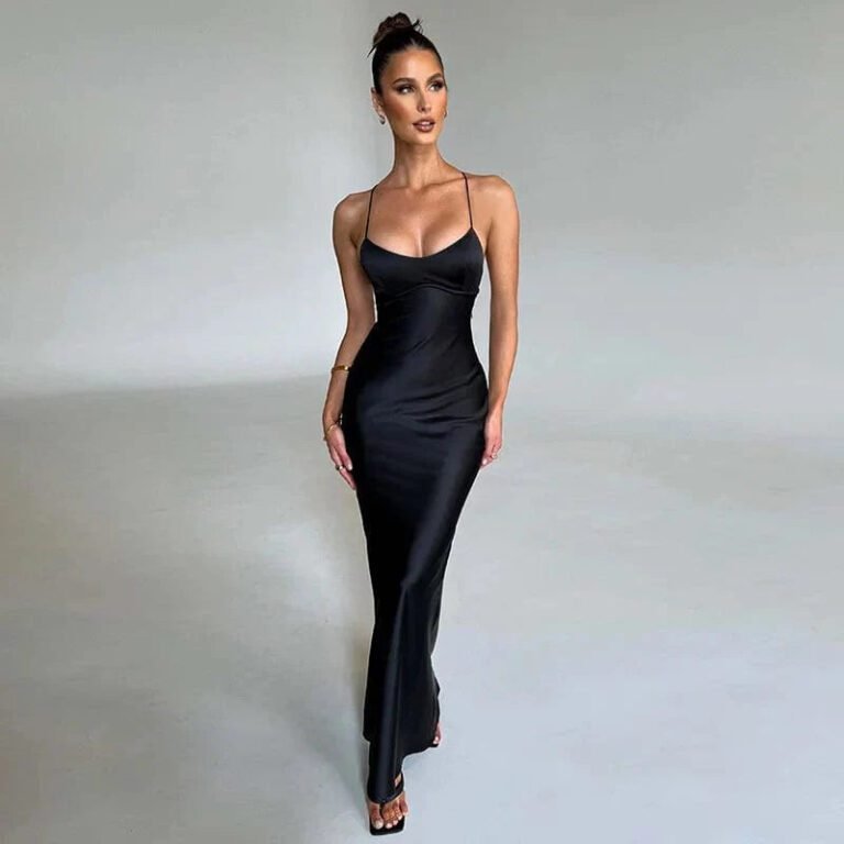 Robe De Soiree Longue Dos Nu Noir S