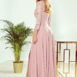 Robe De Soiree Longue Fendue Haut En Dentelle 10