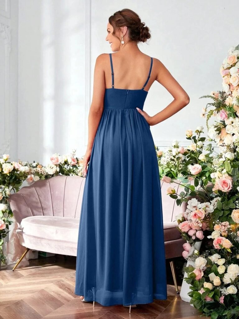 Robe De Soiree Longue Fluide Bretelles 3