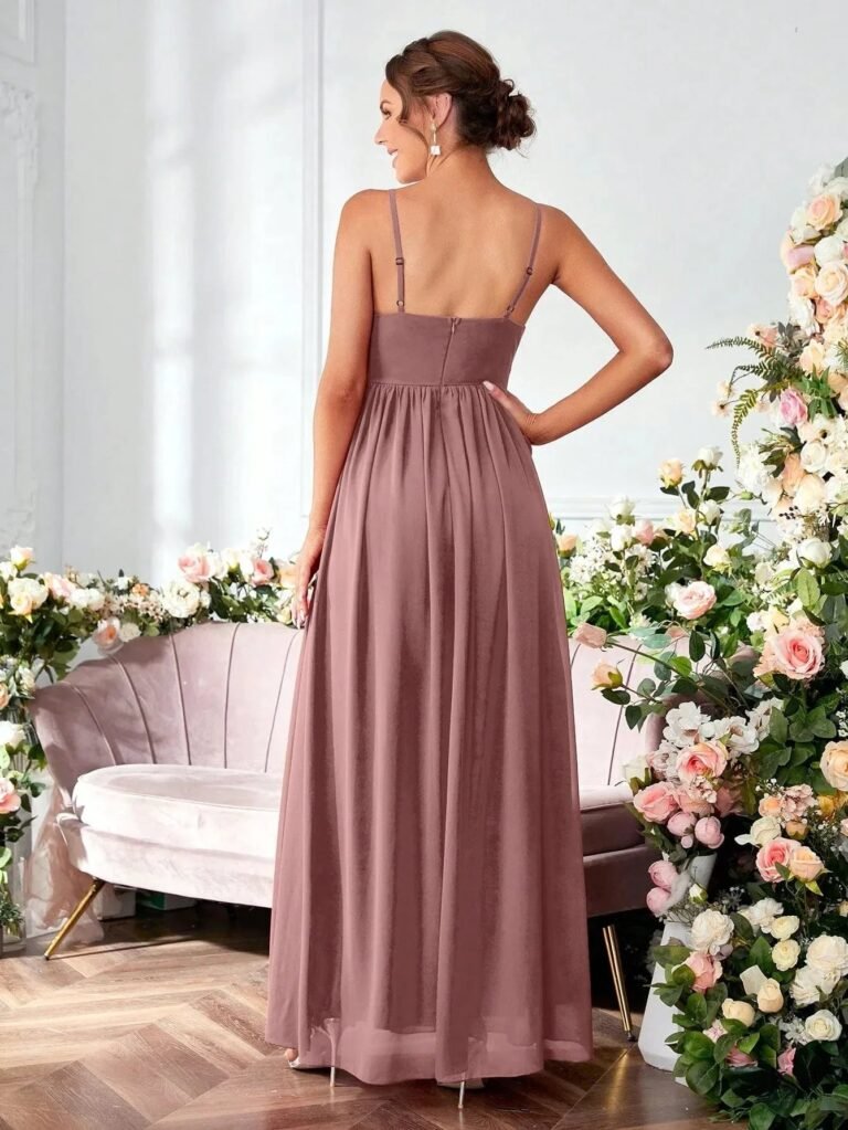 Robe De Soiree Longue Fluide Bretelles