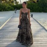 Robe De Soiree Longue Imprime Leopard Leopard S