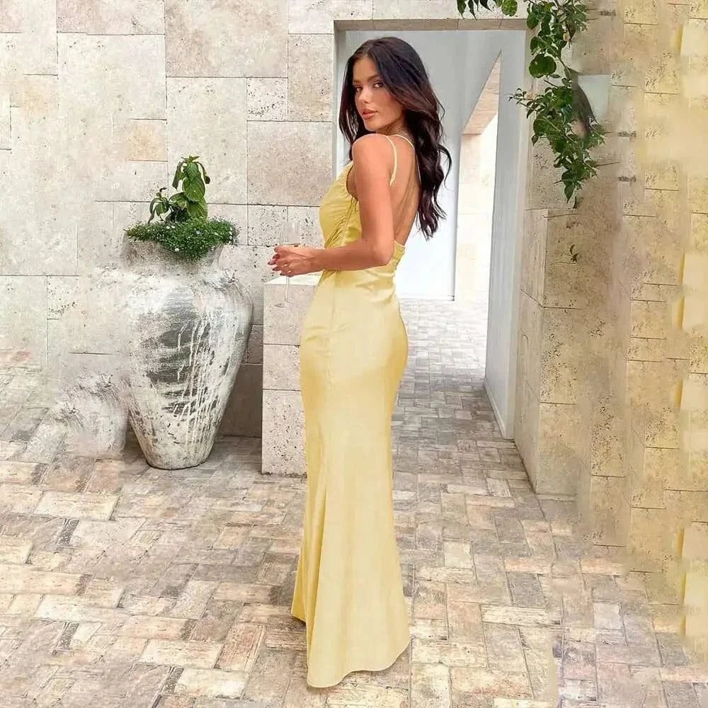 Robe De Soiree Longue Une Epaule Dos Nu