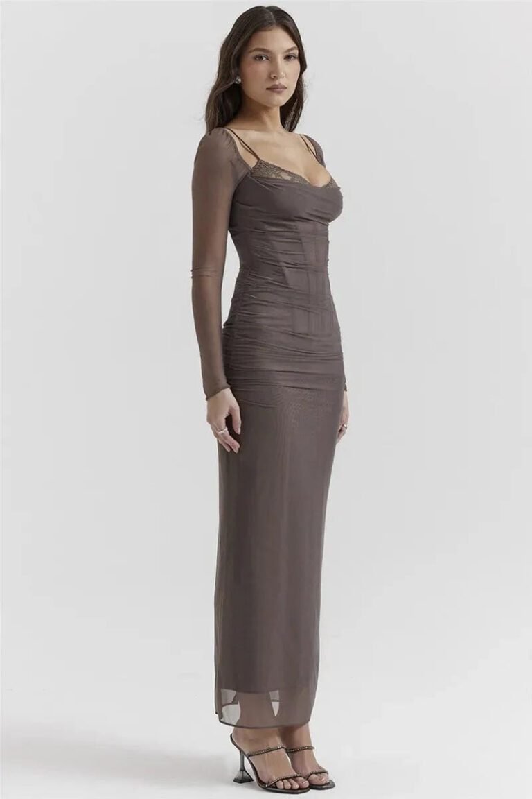 Robe De Soiree Manche Longue 3