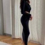 Robe De Soiree Manche Longue Col Roule 3