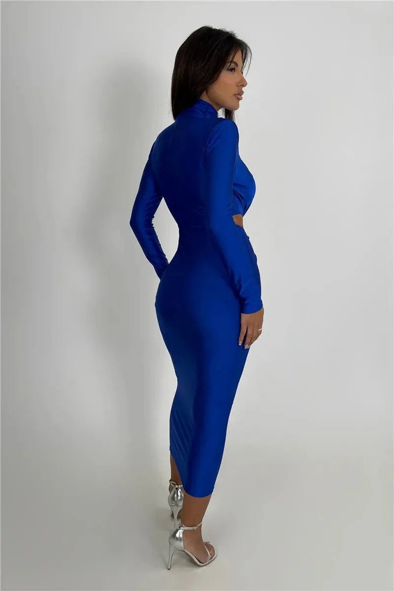 Robe De Soiree Manche Longue Col Roule 6
