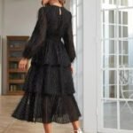 Robe De Soiree Manches Longues Col Rond 2