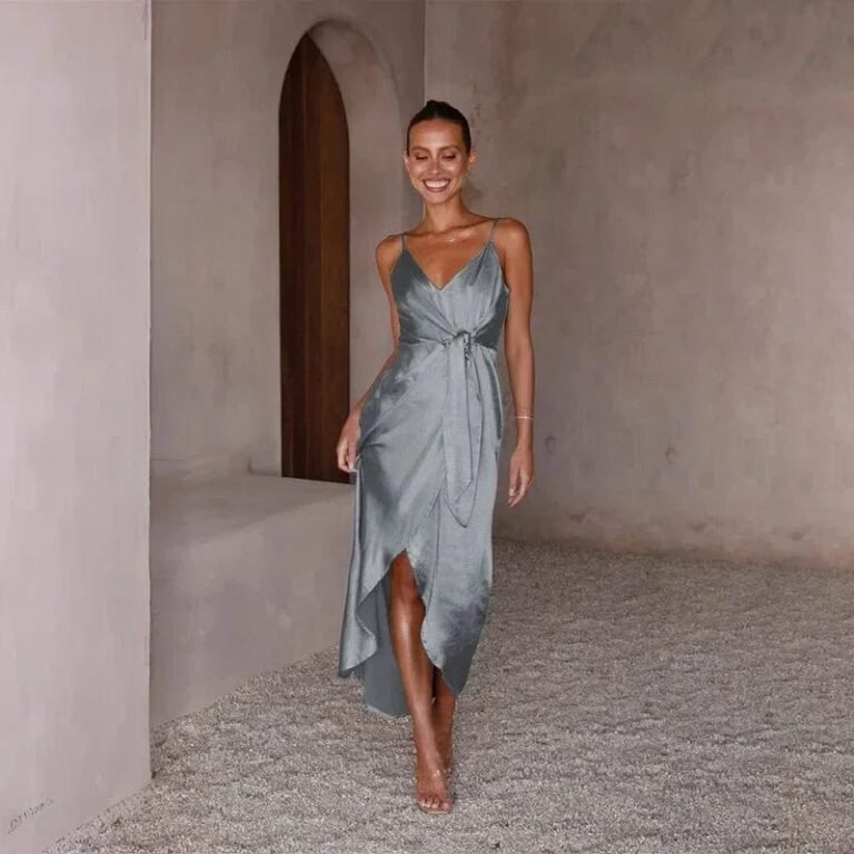 Robe De Soiree Mariage Argentee 3