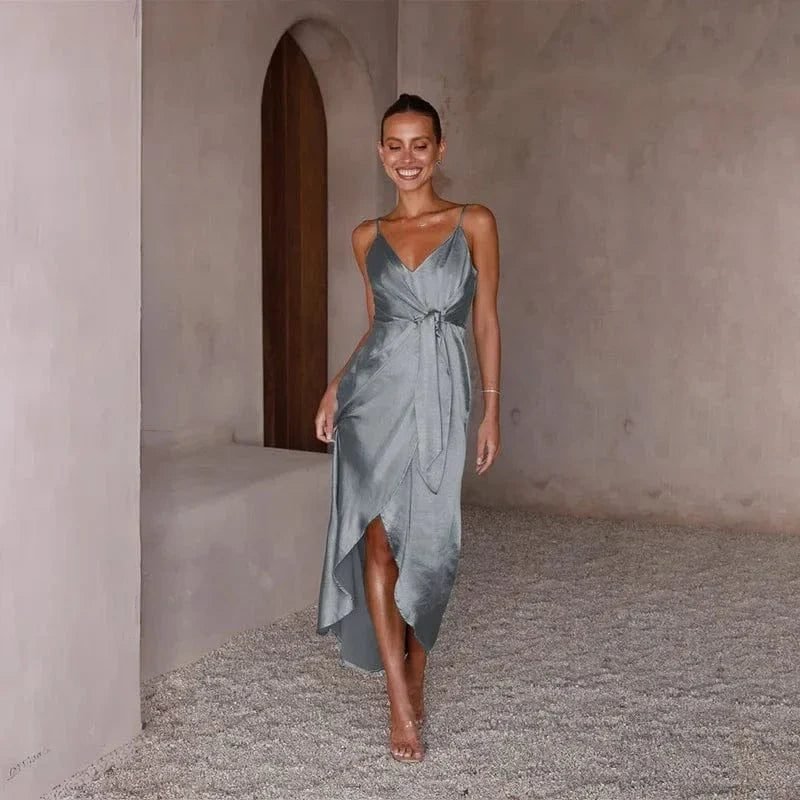 Robe De Soiree Mariage Argentee 3
