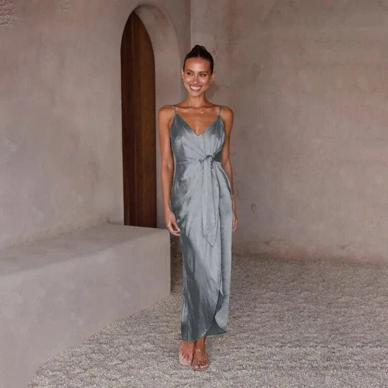 Robe De Soiree Mariage Argentee Argentee S
