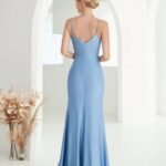 Robe De Soiree Mariage Chic Moulante Bleue