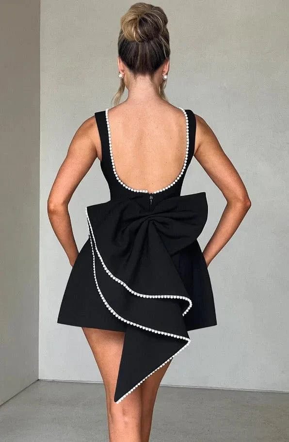 Robe De Soiree Mariage Dos Nu Chic Noire 2