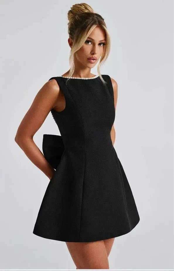 Robe De Soiree Mariage Dos Nu Chic Noire 3