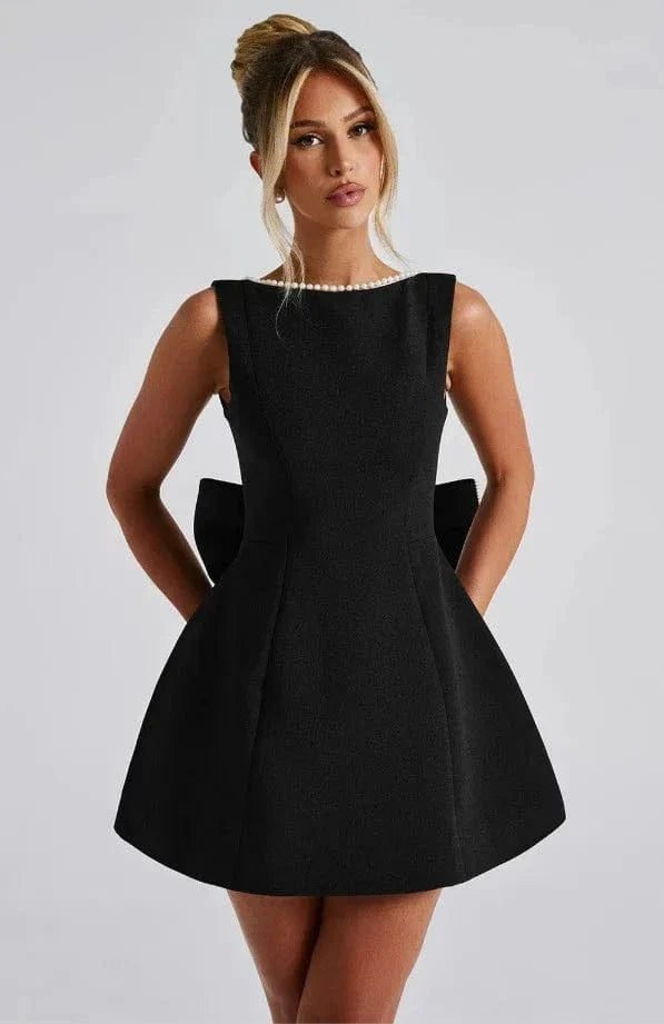 Robe De Soiree Mariage Dos Nu Chic Noire 4