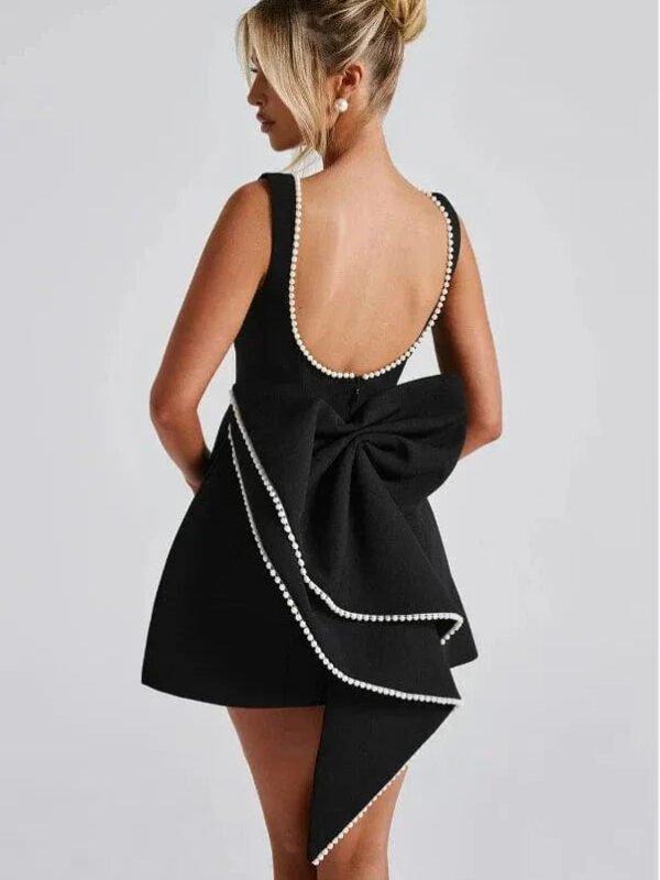 Robe De Soiree Mariage Dos Nu Chic Noire Noir S