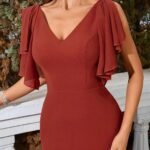 Robe De Soiree Mariage Dos Nu Terracotta 4