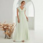 Robe De Soiree Mariage Elegante Verte 4