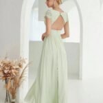 Robe De Soiree Mariage Elegante Verte 5