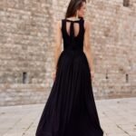 Robe De Soiree Mariage Longue Fendue Sans Manches 10