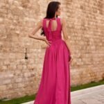 Robe De Soiree Mariage Longue Fendue Sans Manches 17