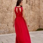 Robe De Soiree Mariage Longue Fendue Sans Manches 2