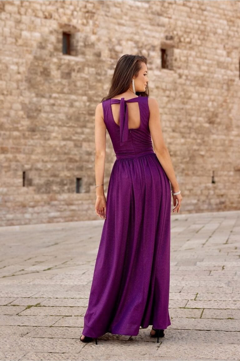 Robe De Soiree Mariage Longue Fendue Sans Manches 23