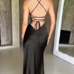 Robe De Soiree Mariage Sexy Dos Nu Satin 3