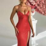 Robe De Soiree Mariage Sexy Dos Nu Satin 6