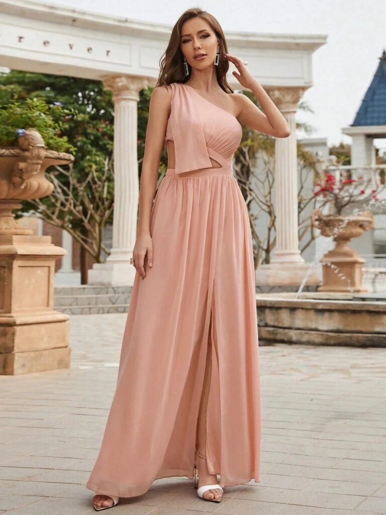 Robe De Soiree Mariage Sexy Rose Poudre 2