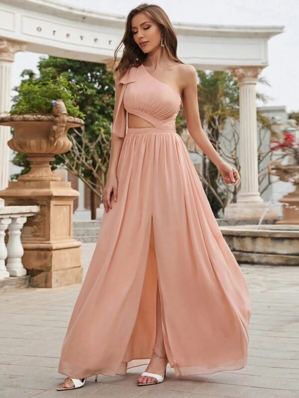 Robe De Soiree Mariage Sexy Rose Poudre