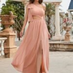Robe De Soiree Mariage Sexy Rose Poudre Rose Poudre S