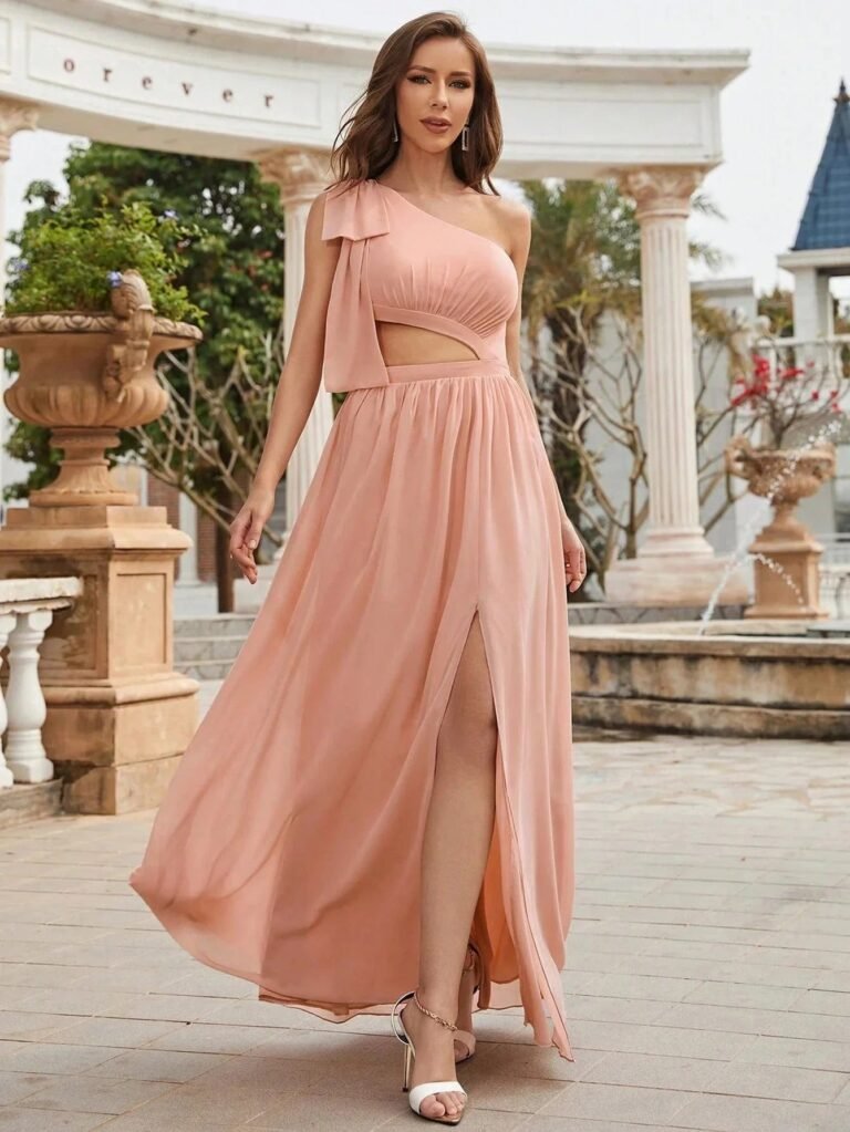 Robe De Soiree Mariage Sexy Rose Poudre Rose Poudre S
