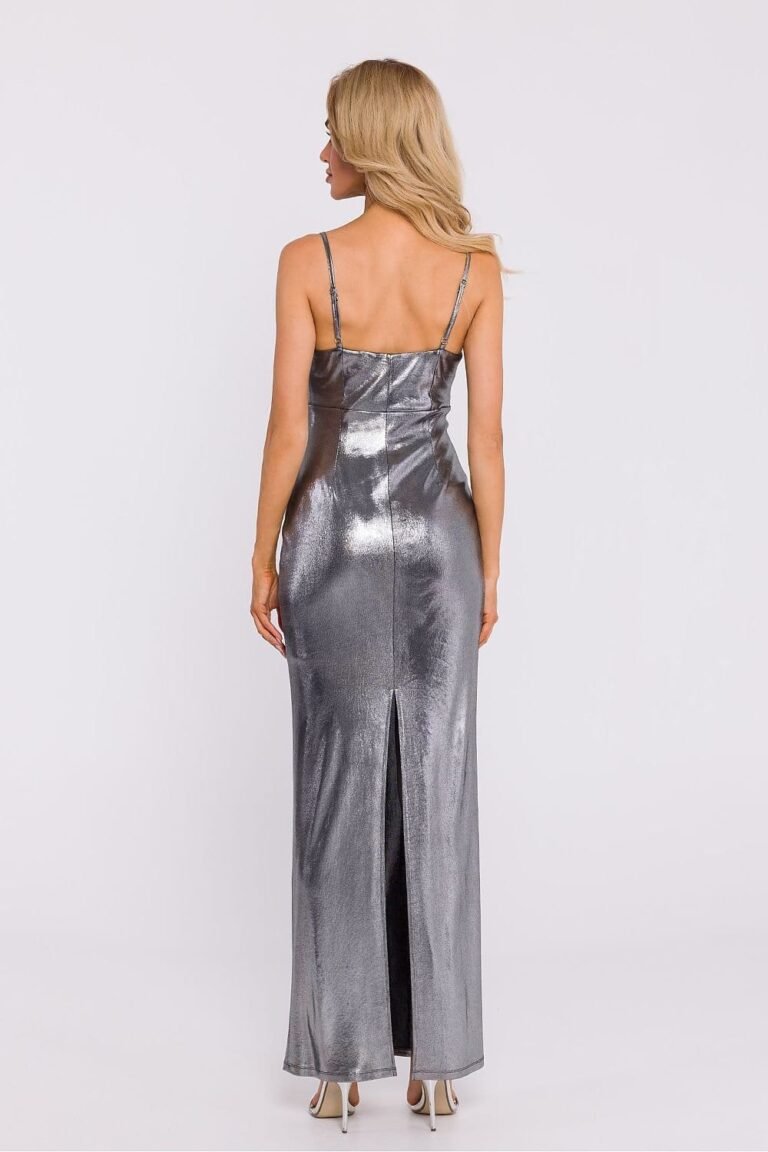 Robe De Soiree Metallique Chic Longue Moulante 6