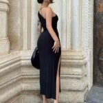 Robe De Soiree Midi Chic Moulante 5