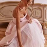 Robe De Soiree Midi Evasee Haut Bustier 6