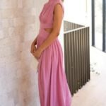 Robe De Soiree Midi Fluide Col Halter 4