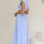 Robe De Soiree Midi Fluide Col Halter 8