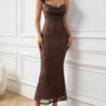 Robe De Soiree Motifs Leopard 3