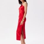 Robe De Soiree Moulante Asymetrique Rouge 2