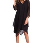 Robe De Soiree Noire Asymetrique Noir S